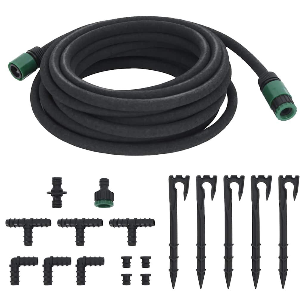 Vidaxx tuyau d'égouttement 0,6'' 10 m caoutchouc noir