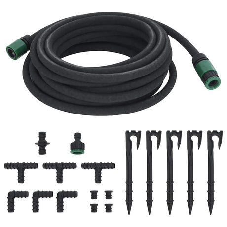 Vidaxx tuyau d'égouttement 0,6'' 10 m caoutchouc noir