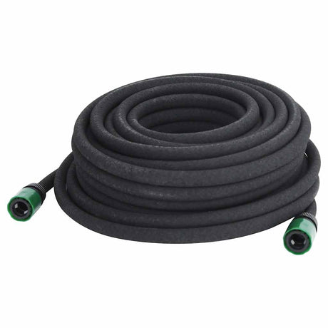 VidaXL tuyau d'égouttement 0,6'' 25 m caoutchouc noir