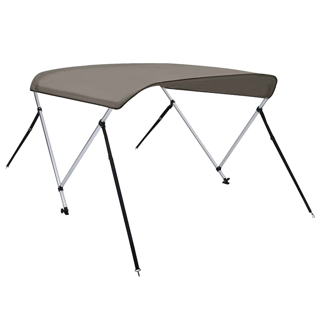 VidaXL toit bimini 2 arches 150x120x110 cm gris