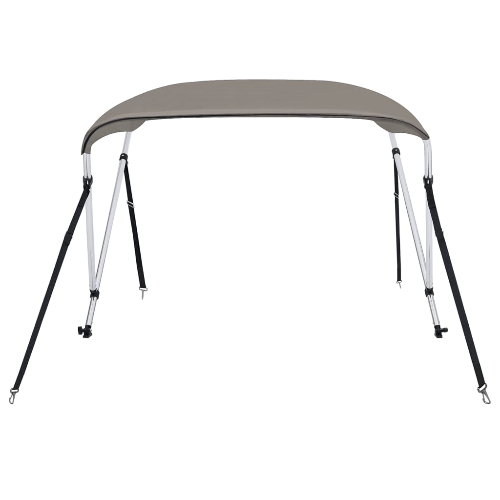 Vidaxl biminitop 2 arches 180x130x110 cm gris