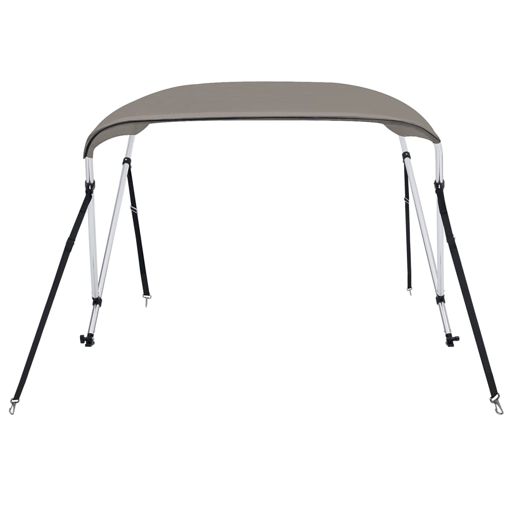 VidaXL toit bimini 2 arches 180x150x110 cm gris