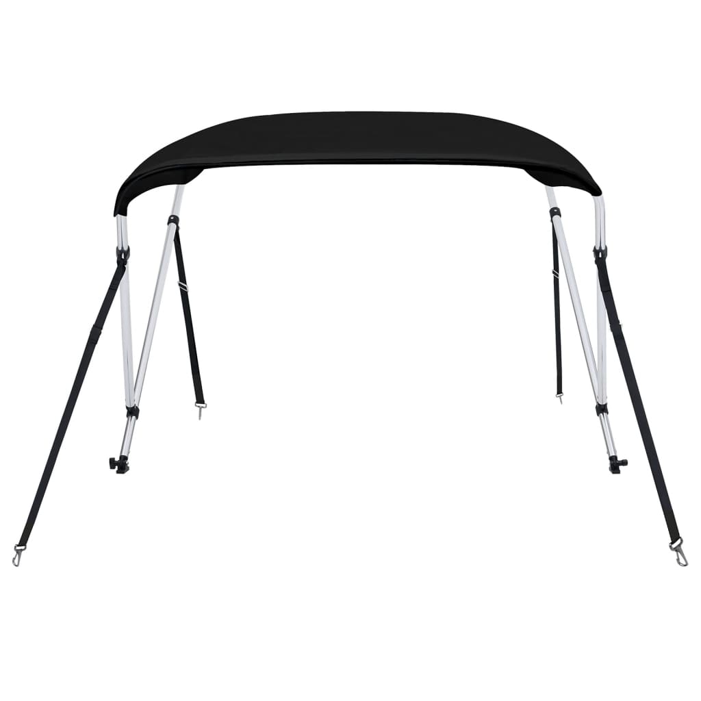 VidaXL toit bimini 2 arceaux 180x150x110 cm noir