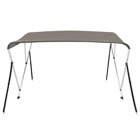 VidaXL toit bimini 3 arceaux 183x196x137 cm gris
