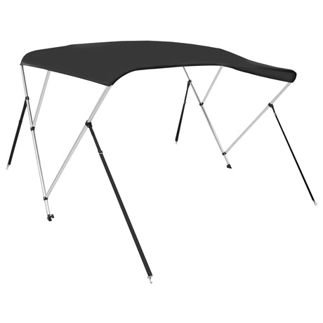 VidaXL toit bimini 3 arceaux 183x140x137 cm noir