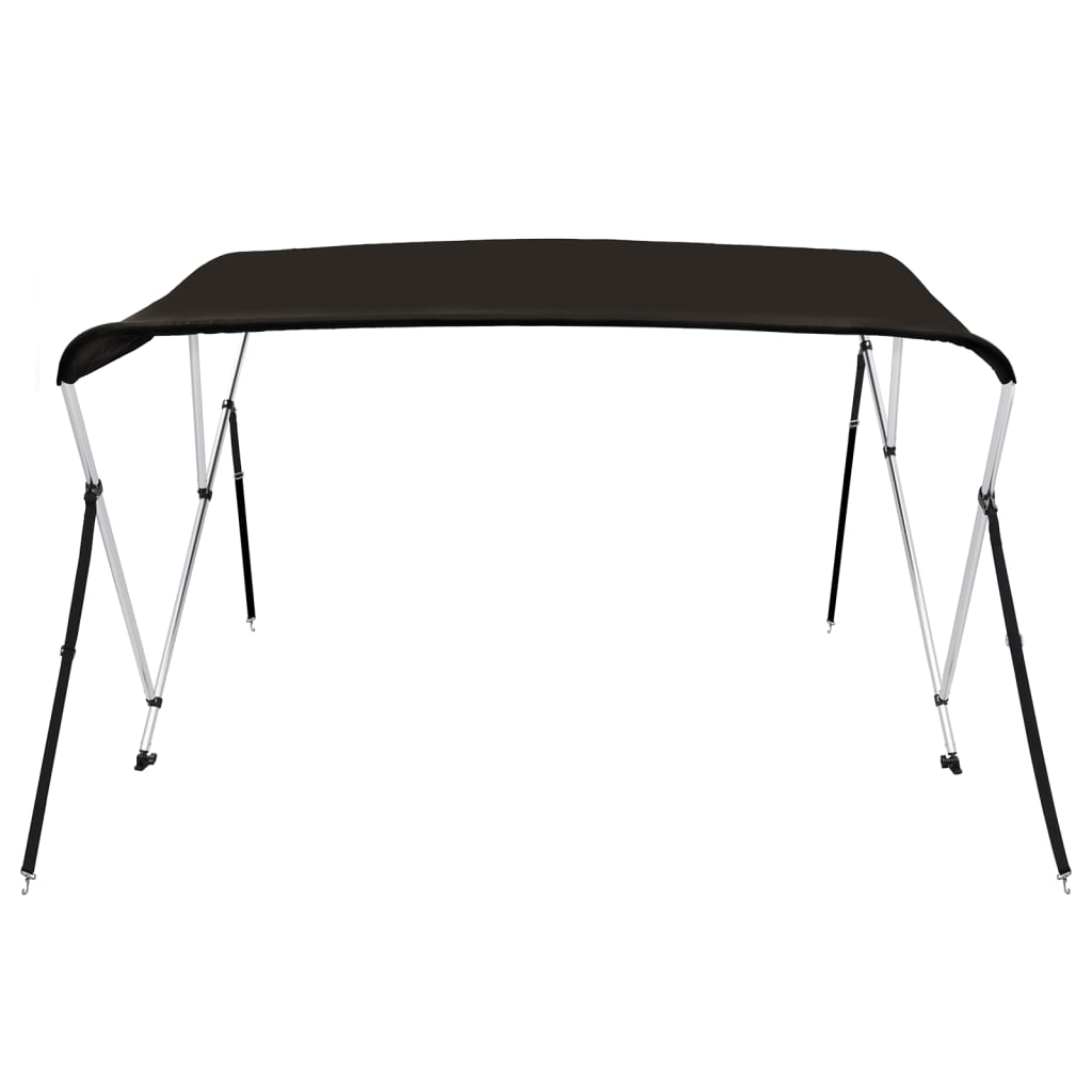 Vidaxl biminitop 3 arcos 183x196x137 cm negro