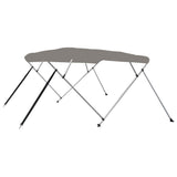 VidaXL toit bimini 4 arceaux 243x196x137 cm gris