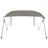 VidaXL toit bimini 4 arceaux 243x196x137 cm gris