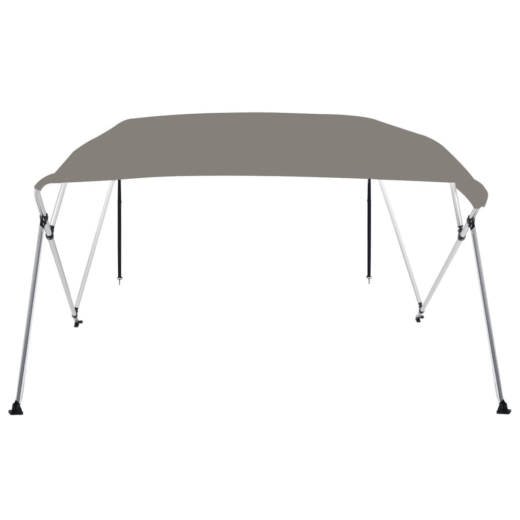 VidaXL toit bimini 4 arceaux 243x244x137 cm gris