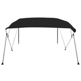 VidaXL toit bimini 4 arceaux 243x180x137 cm noir