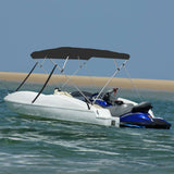 VidaXL toit bimini 4 arceaux 243x196x137 cm noir
