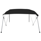 VidaXL toit bimini 4 arceaux 243x210x137 cm noir