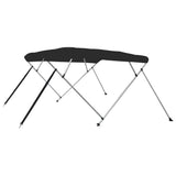 VidaXL toit bimini 4 arceaux 243x244x137 cm noir