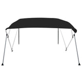 VidaXL toit bimini 4 arceaux 243x244x137 cm noir