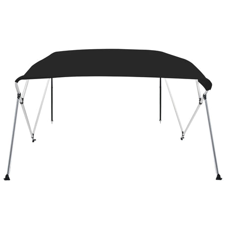 VidaXL toit bimini 4 arceaux 243x244x137 cm noir