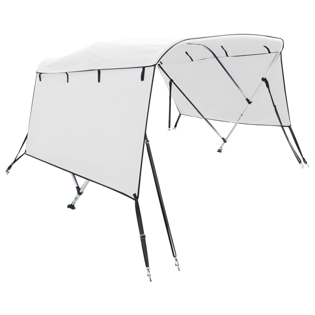 VidaXL Bimini top 3 arches avec parois latérales 183x(185-198)x137 cm