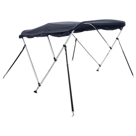 VidaXL toit bimini 3 arceaux avec parois latérales 183x(185-198)x137 cm