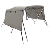 VidaXL toit bimini 3 arceaux avec parois latérales 183x(185-198)x137 cm