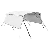 VidaXL toit bimini 4 arceaux avec parois latérales 243x(200-213)x137 cm