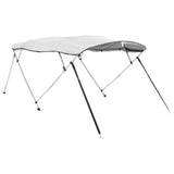 VidaXL toit bimini 4 arceaux avec parois latérales 243x(200-213)x137 cm
