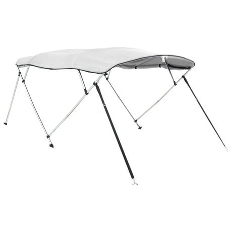 VidaXL toit bimini 4 arceaux avec parois latérales 243x(200-213)x137 cm