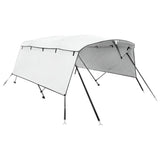VidaXL toit bimini 4 arceaux avec parois latérales 243x(230-244)x137 cm