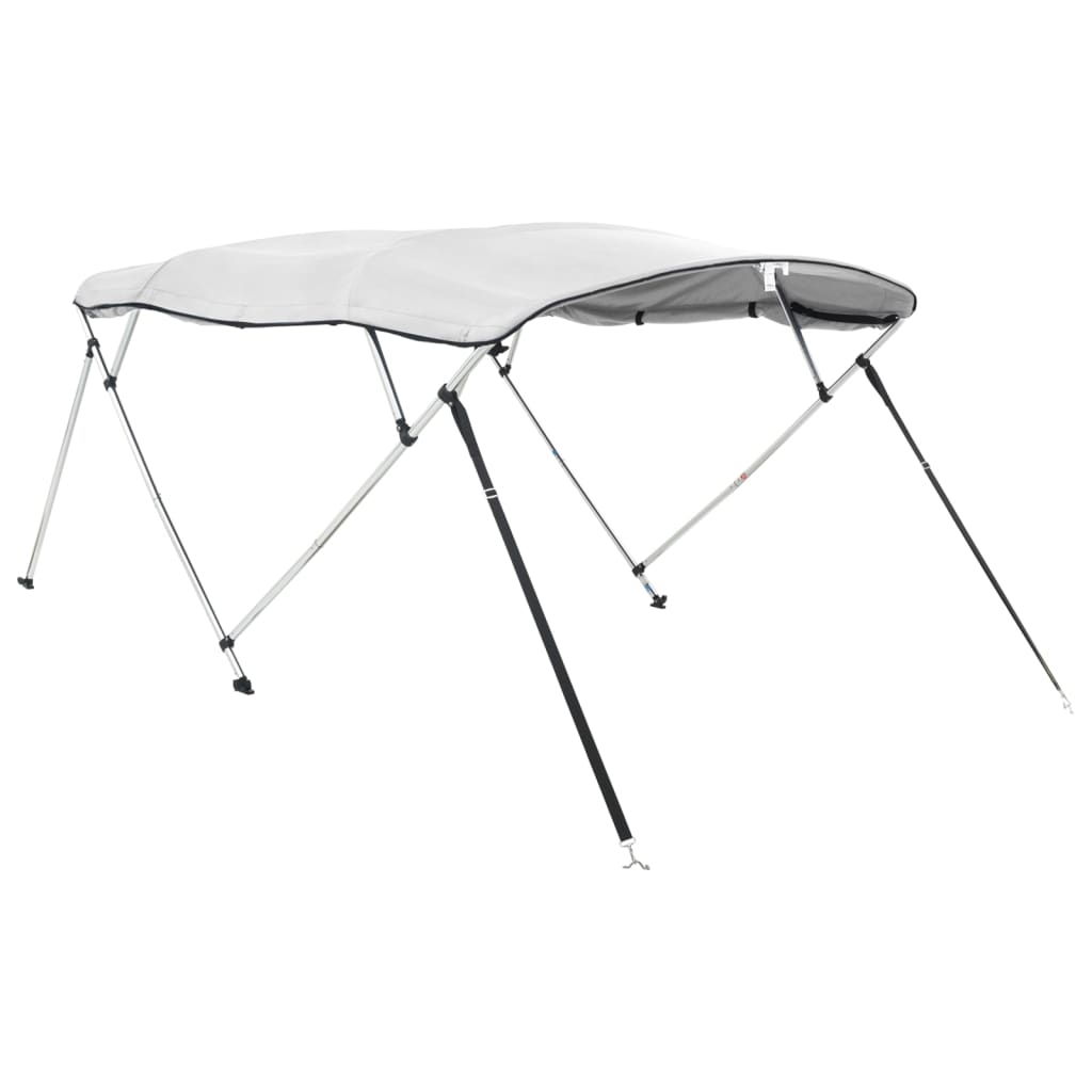 VidaXL toit bimini 4 arceaux avec parois latérales 243x(230-244)x137 cm