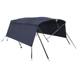 VidaXL toit bimini 4 arceaux avec parois latérales 243x(200-213)x137 cm