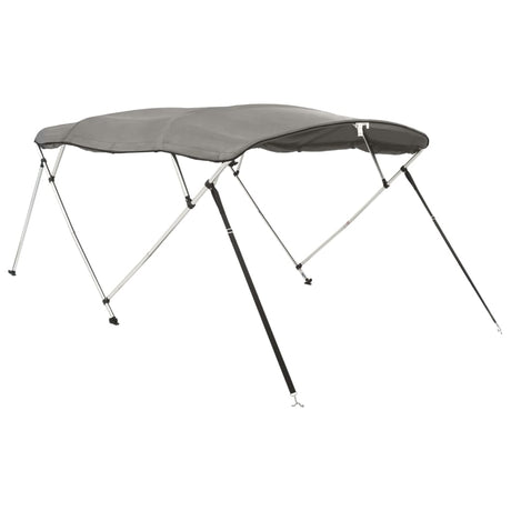 VidaXL toit bimini 4 arceaux avec parois latérales 243x(200-213)x137 cm