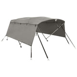 VidaXL toit bimini 4 arceaux avec parois latérales 243x(230-244)x137 cm