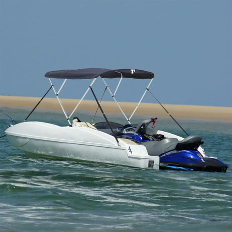 VidaXL toit bimini 3 arches avec parois latérales en maille 183x(170-182)x137 cm