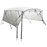 VidaXL toit bimini 4 arches avec parois latérales en maille 243x(185-198)x137 cm