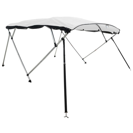 VidaXL toit bimini 4 arches avec parois latérales en maille 243x(200-213)x137 cm