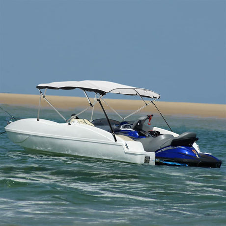 Toit bimini Vidaxx 4 arches avec parois latérales en maille 243x(230-244)x137 cm