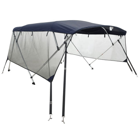 Toit bimini Vidaxx 4 arches avec parois latérales en maille 243x(170-182)x137 cm