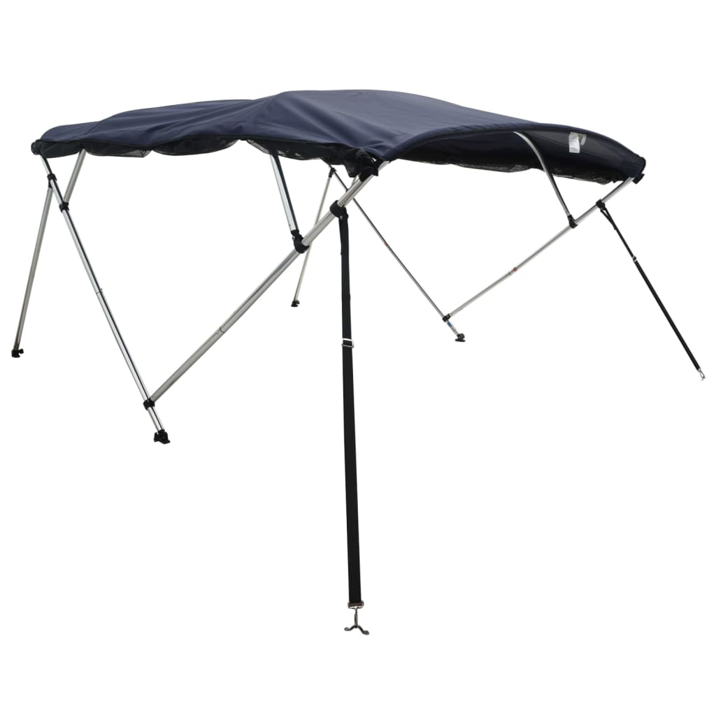 VidaXL toit bimini 4 arches avec parois latérales en maille 243x(200-213)x137 cm