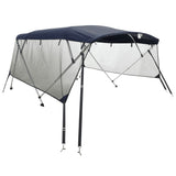 Toit bimini Vidaxx 4 arches avec parois latérales en maille 243x(230-244)x137 cm