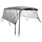 VidaXL toit bimini 4 arches avec parois latérales en maille 243x(200-213)x137 cm