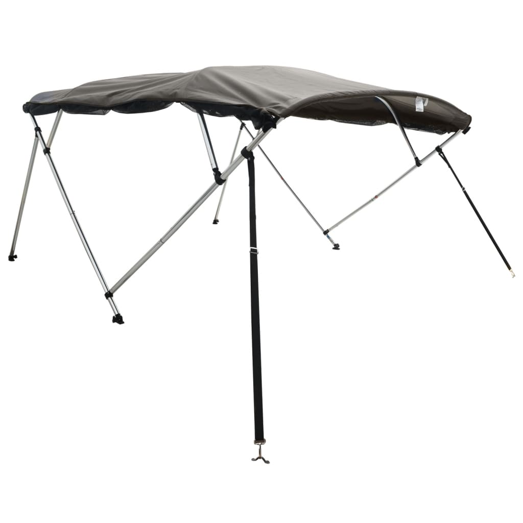 Toit bimini Vidaxx 4 arches avec parois latérales en maille 243x(230-244)x137 cm