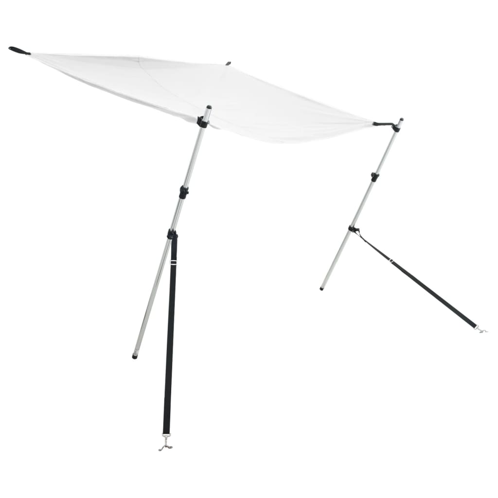 VidaXL toile d'ombrage t-top 170x170x (115-183) cm blanc