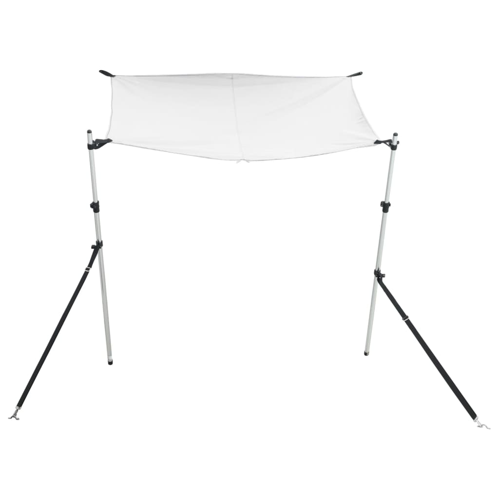 VidaXL toile d'ombrage t-top 170x208x (115-183) cm blanc