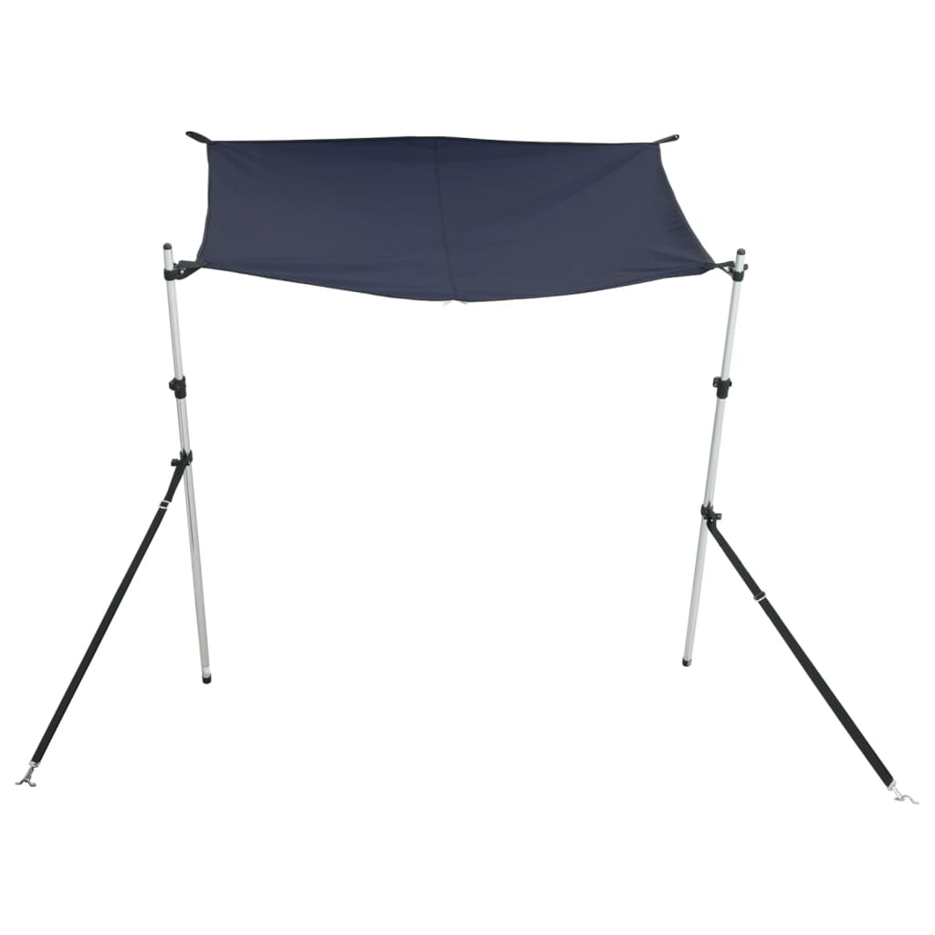 Vidaxl shade cloth t-top 170x208x (115-183) cm navy blue