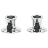 Base bimini Vidaxl2 pcs pour tube rond de 26 mm en acier inoxydable