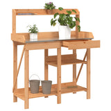 VidaXL banc d'empotage avec étagères, bois de pin massif, marron