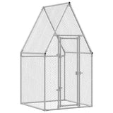 Poulailler Vidaxx 100x100x190 cm acier galvanisé couleur argent