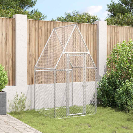 Poulailler Vidaxx 100x100x190 cm acier galvanisé couleur argent