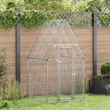Poulailler Vidaxx 100x100x190 cm acier galvanisé couleur argent