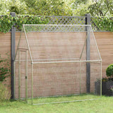 Poulailler Vidaxx 200x100x190 cm acier galvanisé couleur argent
