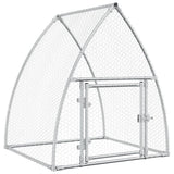 Vidaxl Chicken Coop 100x105x120 cm galvanisert stål sølvfarget