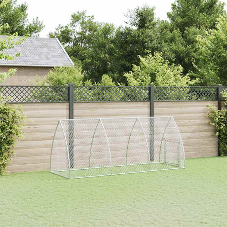 Poulailler Vidaxx 300x105x120 cm acier galvanisé couleur argent